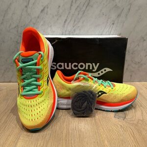 NWT Saucony Ride 13 Running Shoes in Citron Mutant